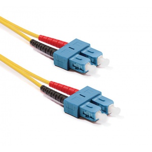 Keline optický patch kábel SC-SC Duplex, OS2, 9/125µm (ITU-T G.652.D), LSOH